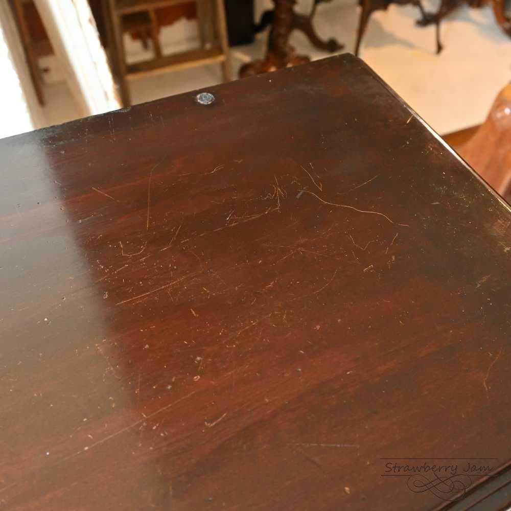 L3103-85 英国アンティーク ガラスキャビネット 食器棚 マホガニー