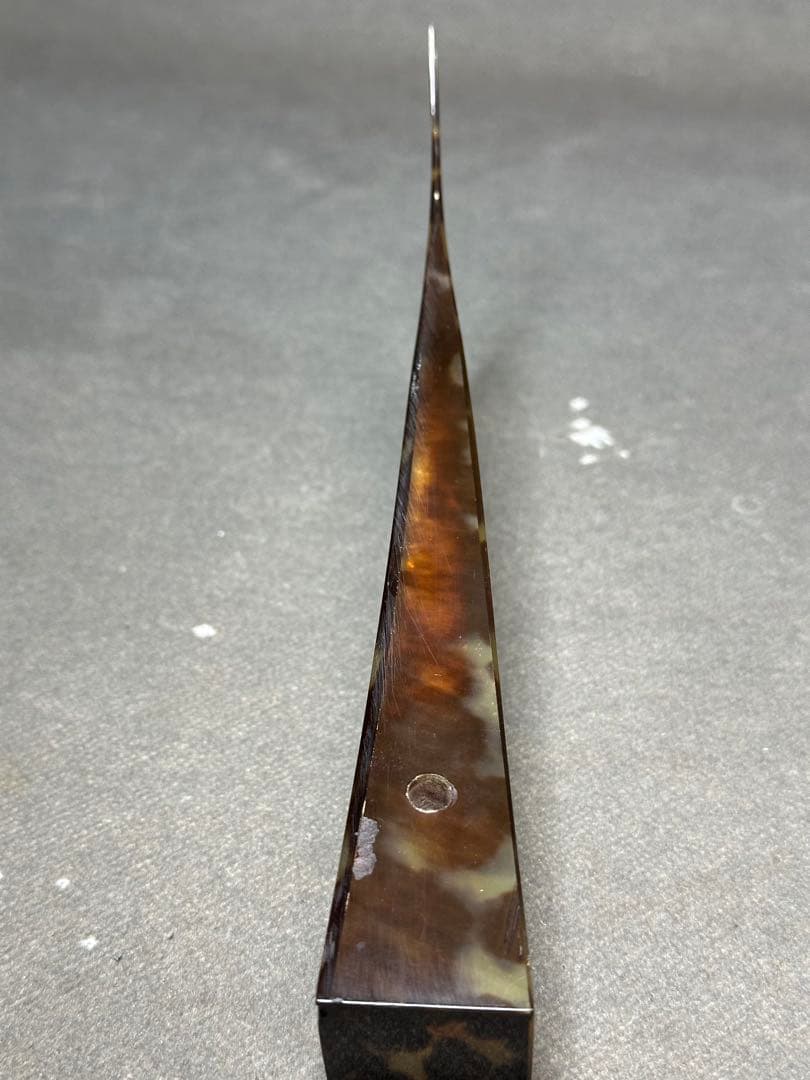 高級　津軽三味線　鼈甲撥　天然素材　バチ　和楽器 民謡　アンティーク　細密細工