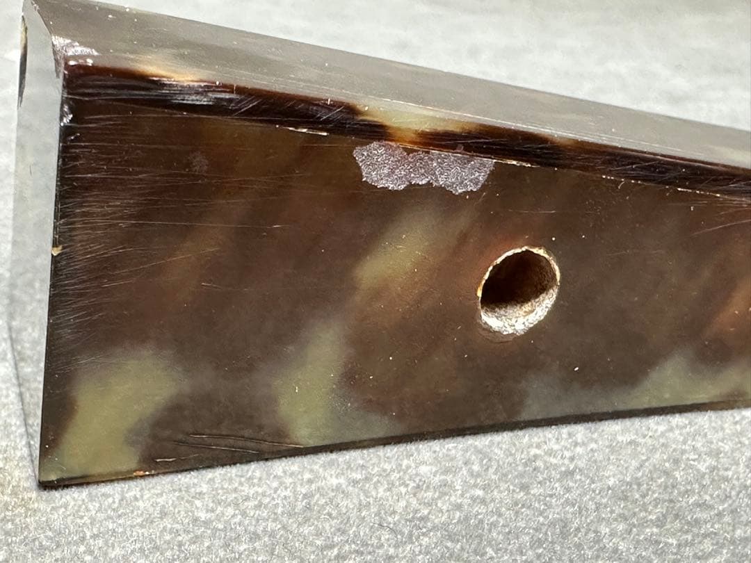 高級　津軽三味線　鼈甲撥　天然素材　バチ　和楽器 民謡　アンティーク　細密細工