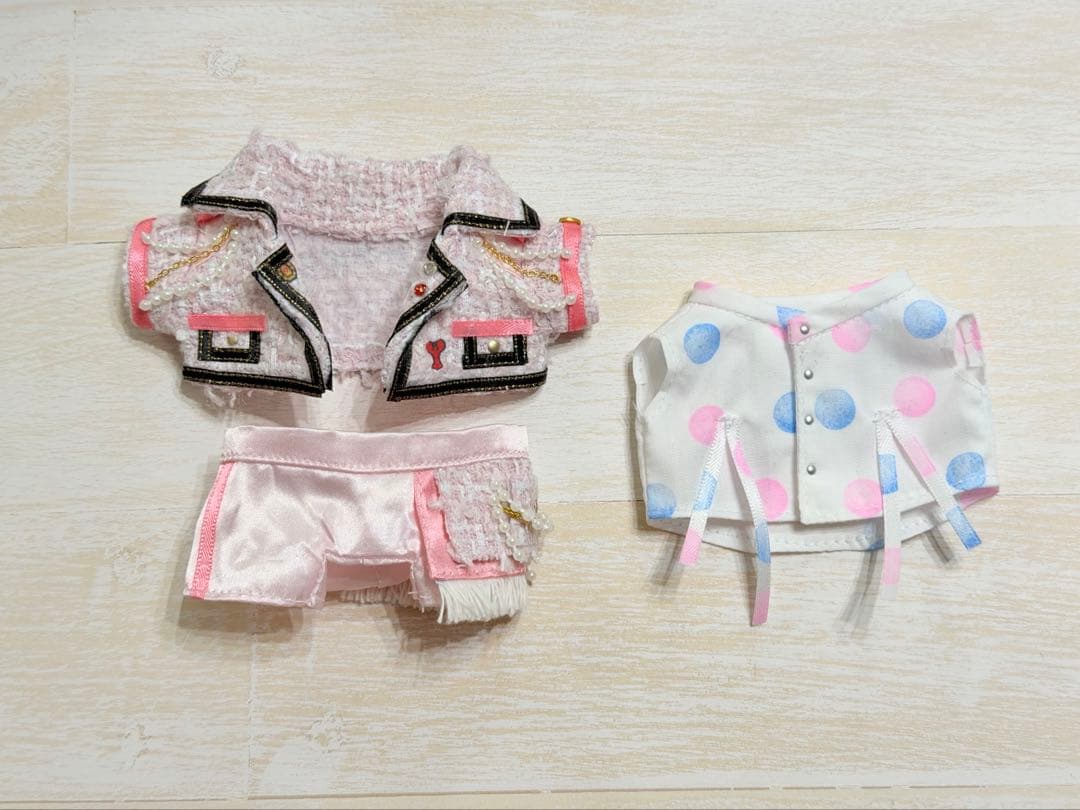 【オーダー】ぬい服　ピンクツイード　大橋さん