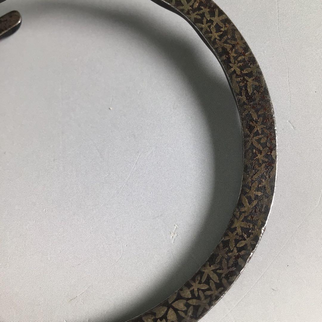 Ｒ６２９　釜釻　『高木治良兵衛造』『雲錦象嵌』『大角豆』『相生鐶』　共箱　茶道具