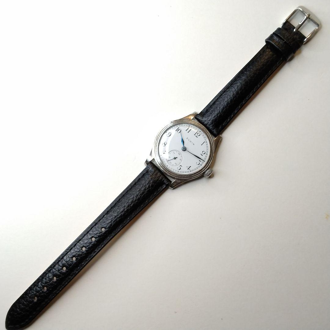 【1910s】ELGIN スモセコ OH済 ヴィンテージ腕時計