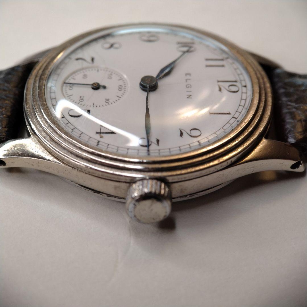 【1910s】ELGIN スモセコ OH済 ヴィンテージ腕時計