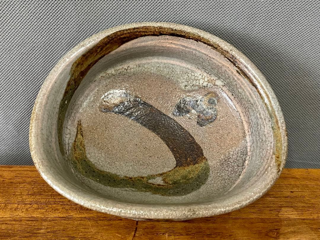 絵唐津沓茶碗 裏千家十六代坐忘斎書付箱 唐津茶碗 検/古唐津 皮鯨 絵唐津茶碗