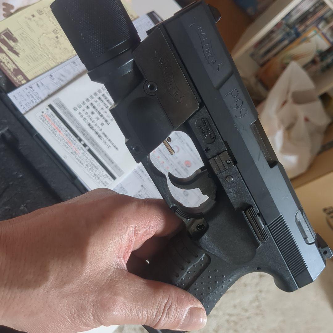 日本製マルゼンワルサーＰ99固定スライドガスガン。