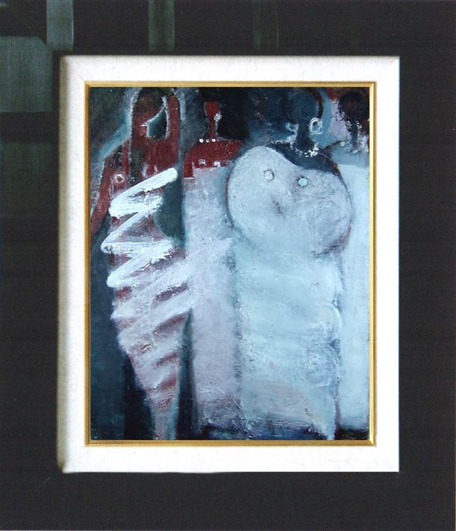 油絵 インテリア 絵画　 額付き（白） F4-72023 人物　私の愛しい女たち