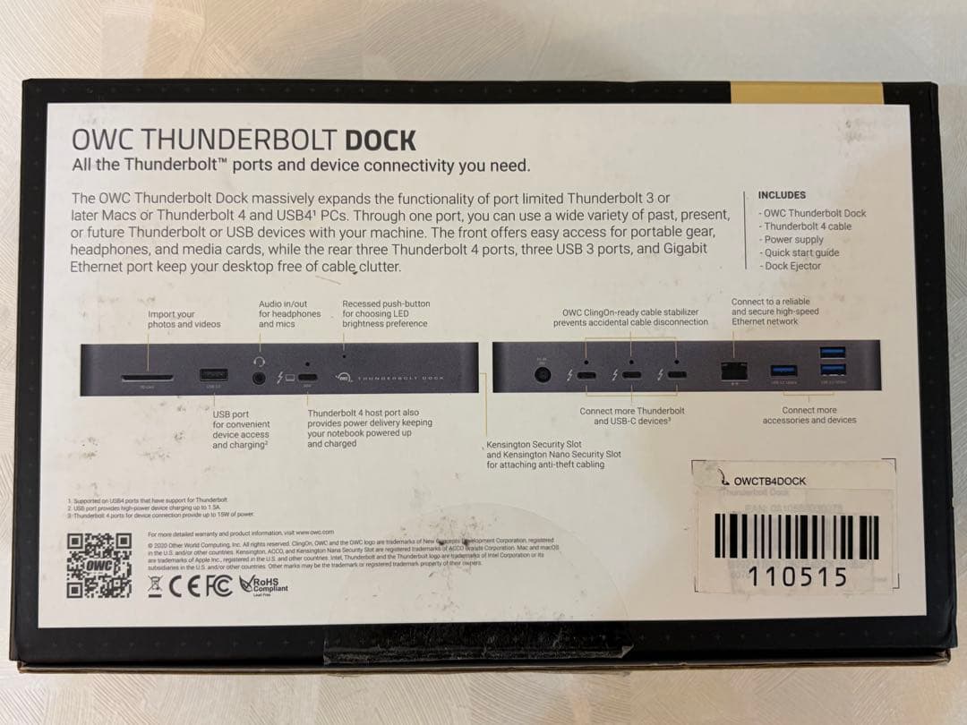 OWC Thunderbolt Dock TB4 ドッキングステーション
