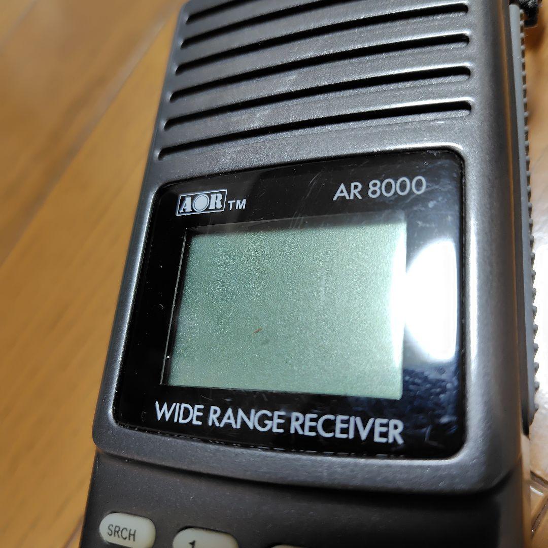 AOR AR 8000 広帯域受信機　ハンディ　動作　アダプターと説明書付き