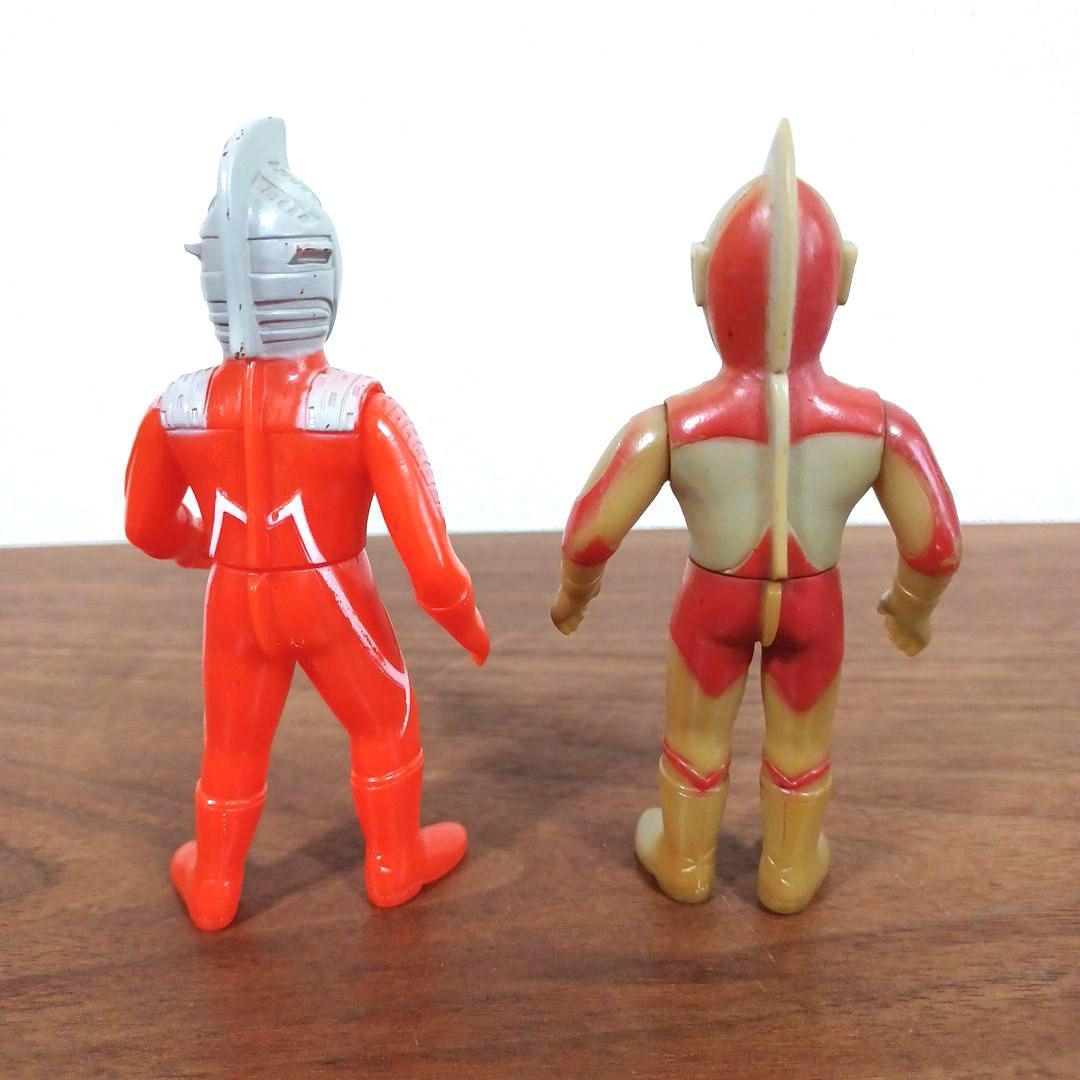 当時物　ブルマァク製「ウルトラマン＆ウルトラセブン」ソフビフィギュア2点セット