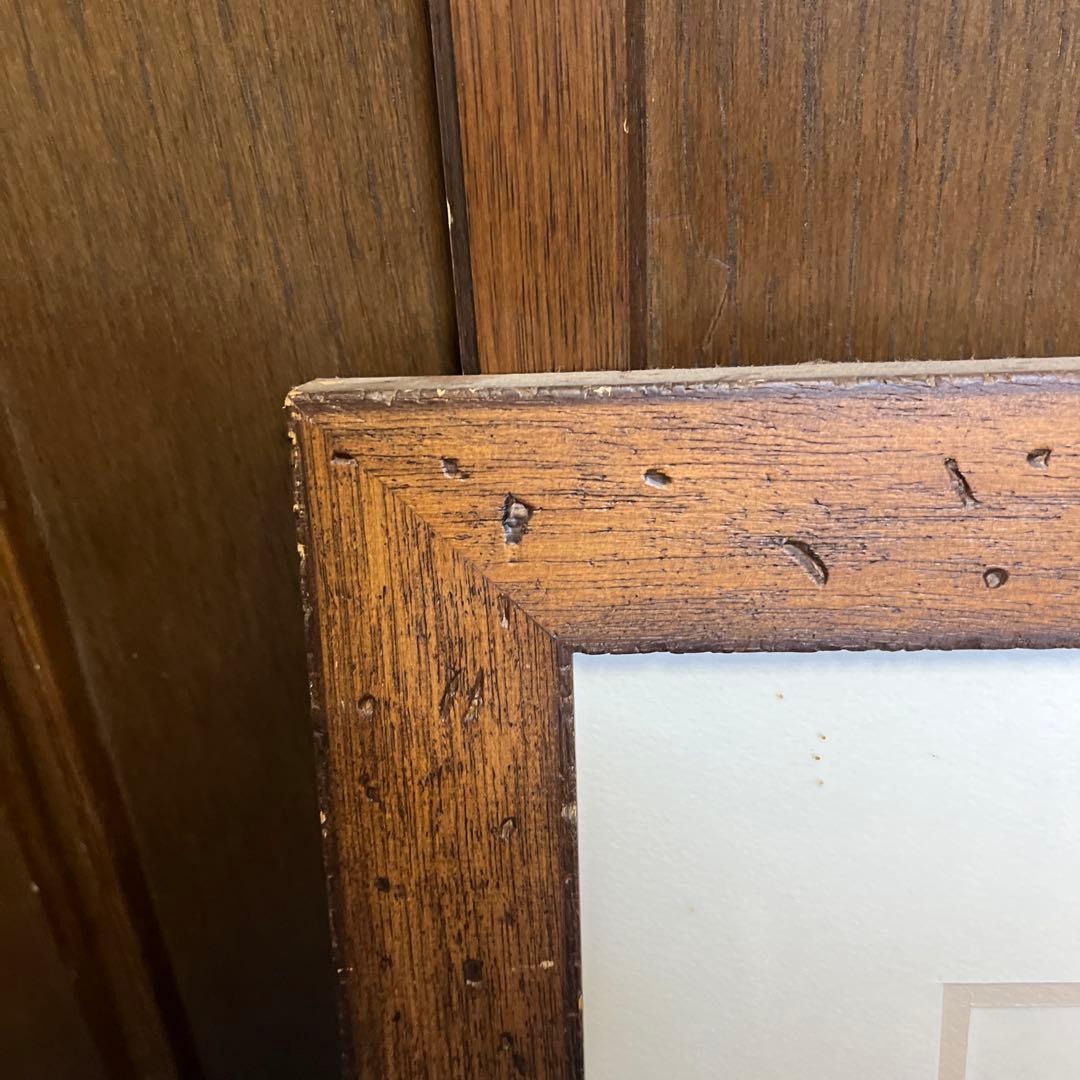 中島潔　故郷　475 リトグラフ　真作　サイン入り絵画　油絵　額縁　美品