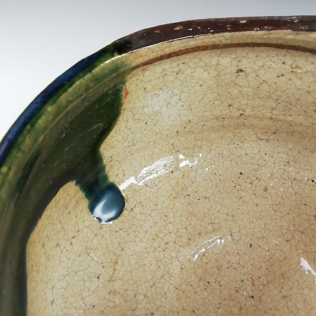 Ｔ３０１　茶碗　『織部茶碗』『竹川陶苑　市川憲二』　共箱　抹茶碗　茶道具