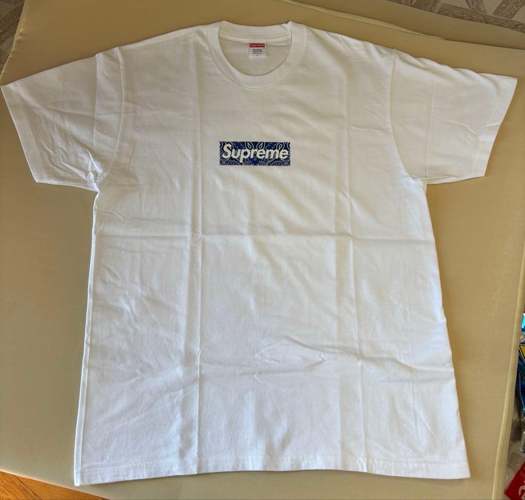Supreme ロゴプリント Tシャツ Lサイズ ホワイト