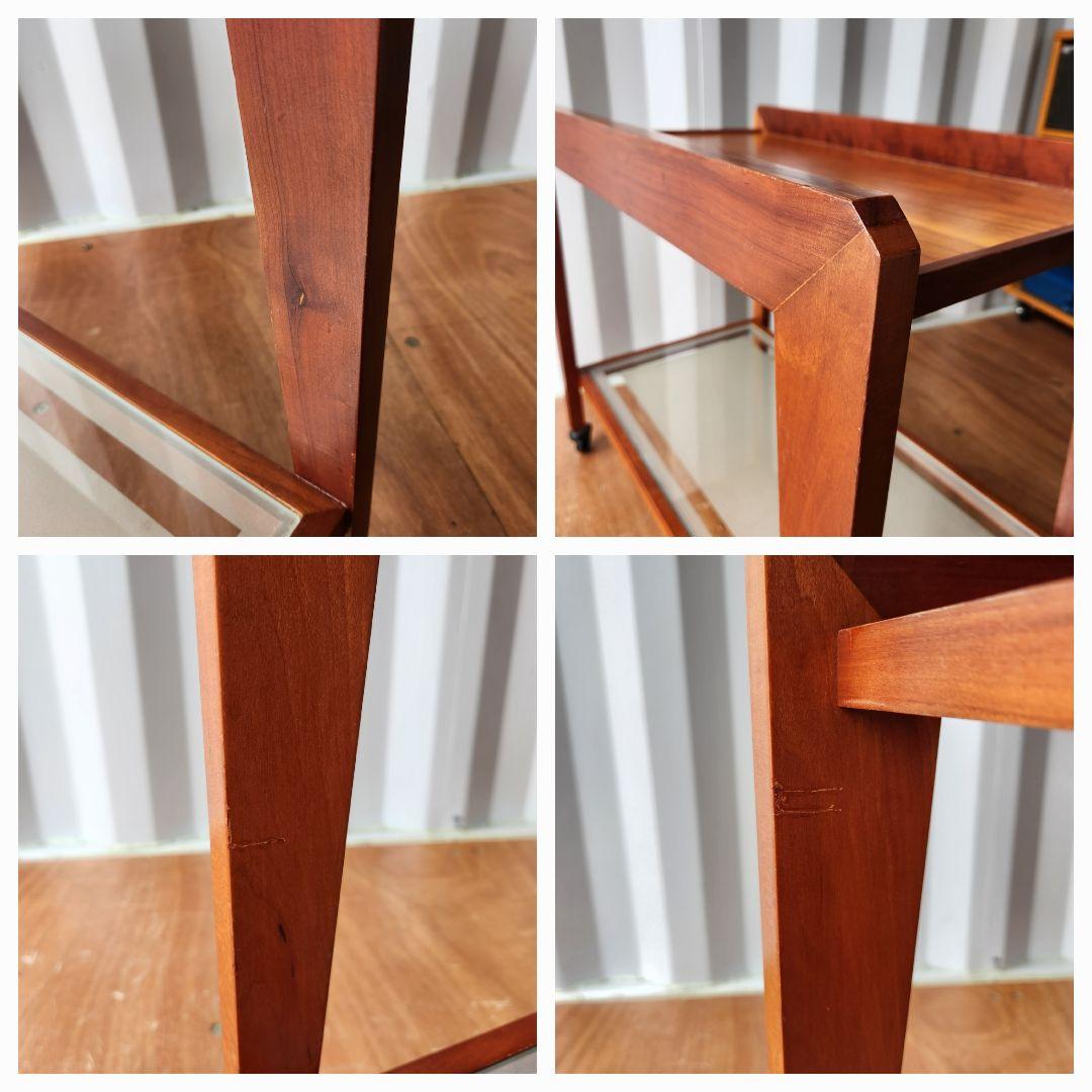 ヴィンテージ　天然木 サービスワゴン キッチンワゴン トロリーワゴン