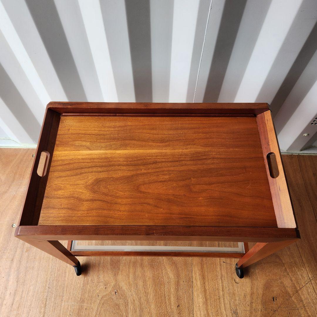 ヴィンテージ　天然木 サービスワゴン キッチンワゴン トロリーワゴン