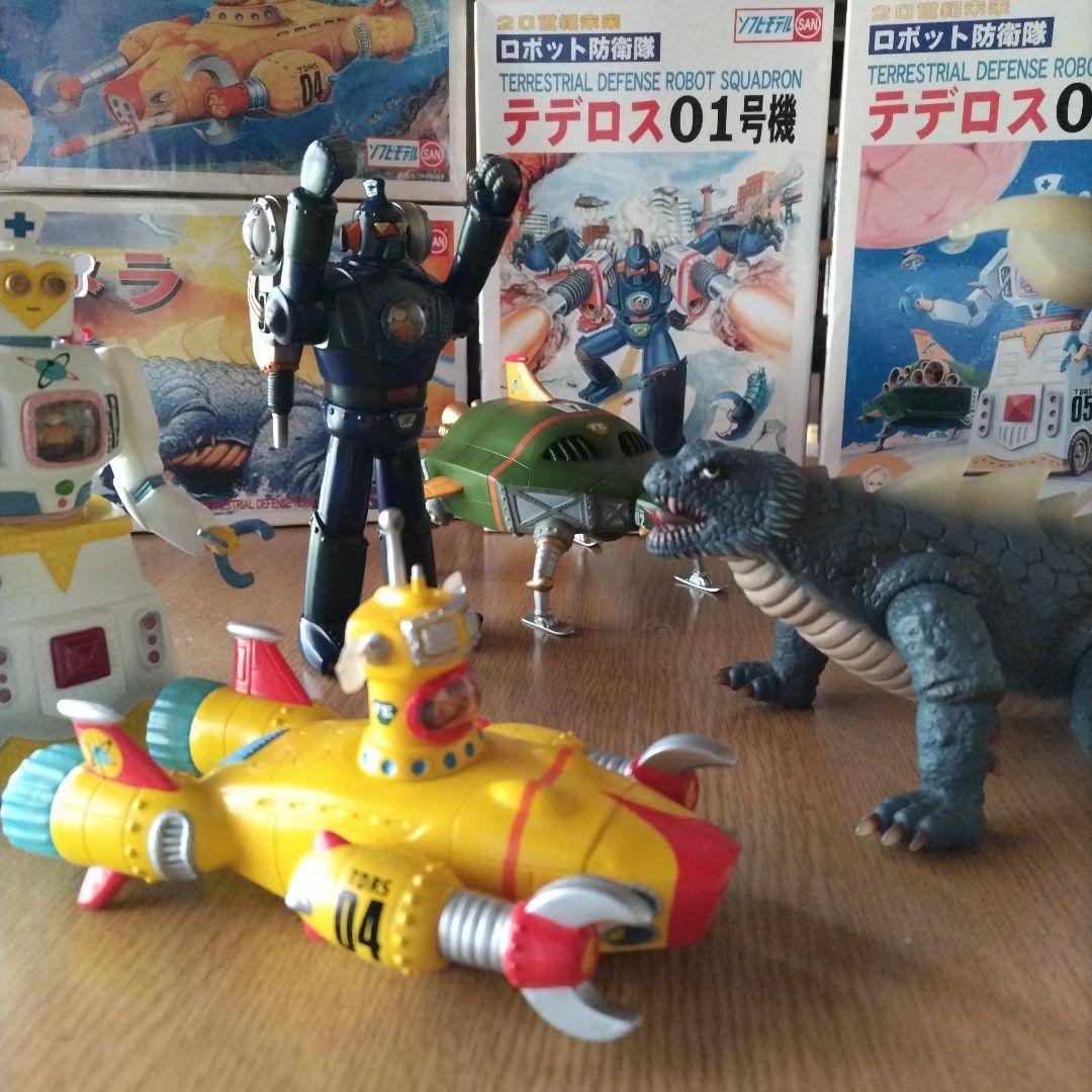 超レア！マルサン　ロボット防衛隊テデロス５体セット　01/02/04/5ジメラ