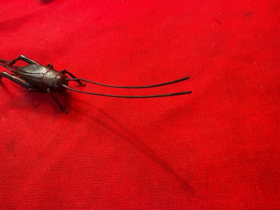 銅製置物　置物　インテリア 置物銅 コオロギ_