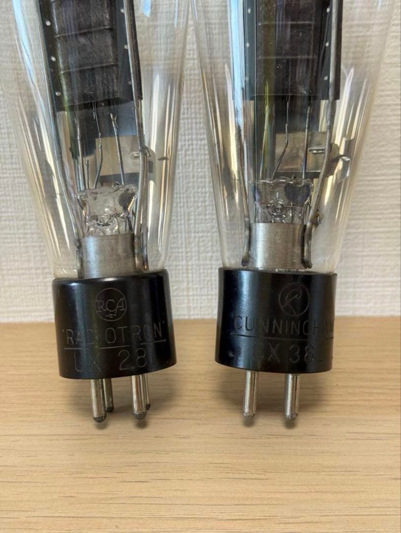 UX281 CX381 真空管2本　RCA CUNNINGHAM