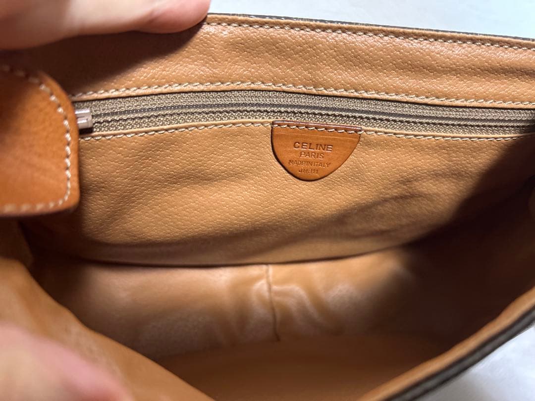 CELINE マカダム柄　ショルダーバッグ　美品
