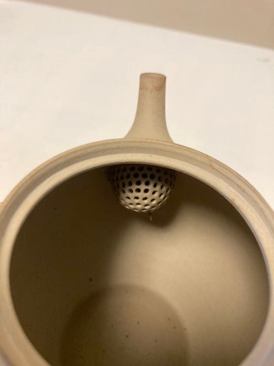 若杉集 急須　未使用　白土　藻塩　焼き締め