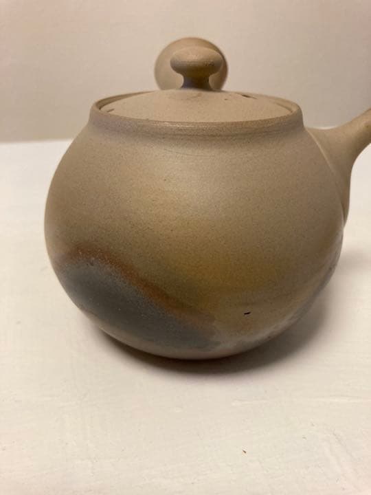 若杉集 急須　未使用　白土　藻塩　焼き締め