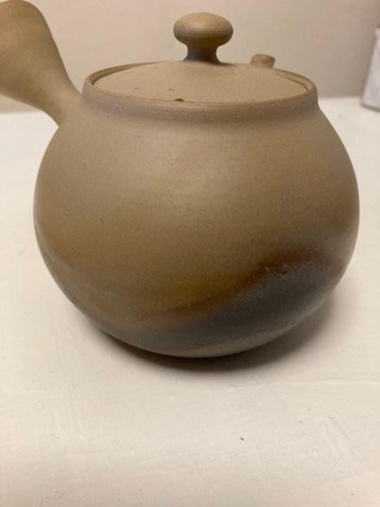 若杉集 急須　未使用　白土　藻塩　焼き締め