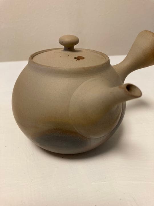 若杉集 急須　未使用　白土　藻塩　焼き締め