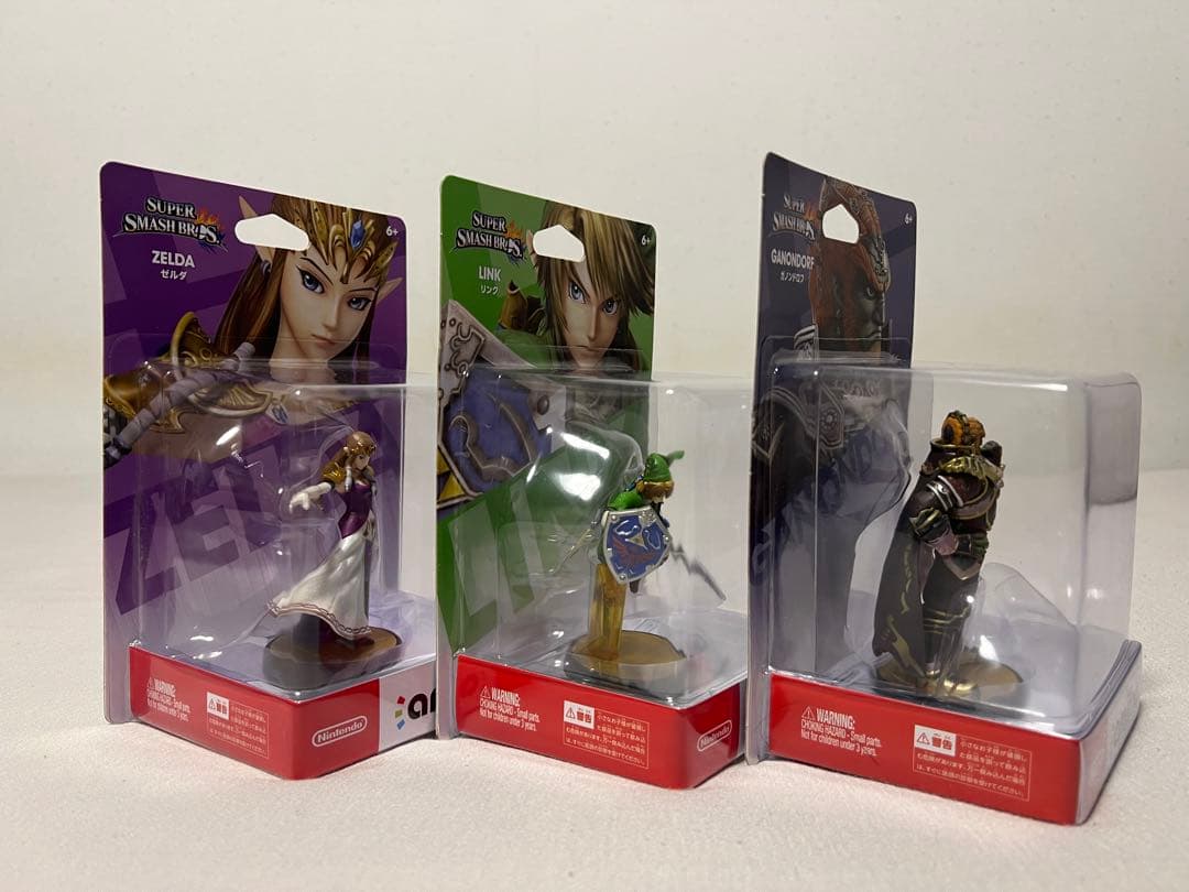 【新品未開封】ゼルダの伝説 スマブラ amiibo3点セット販売