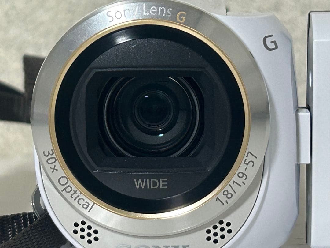 ソニービデオカメラ　ハンデイカムHDR-PJ390 ホワイト動作品