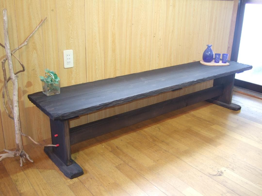 ●コヤ木工こだわり製作！創りたて！大型ベンチ●大きい文机