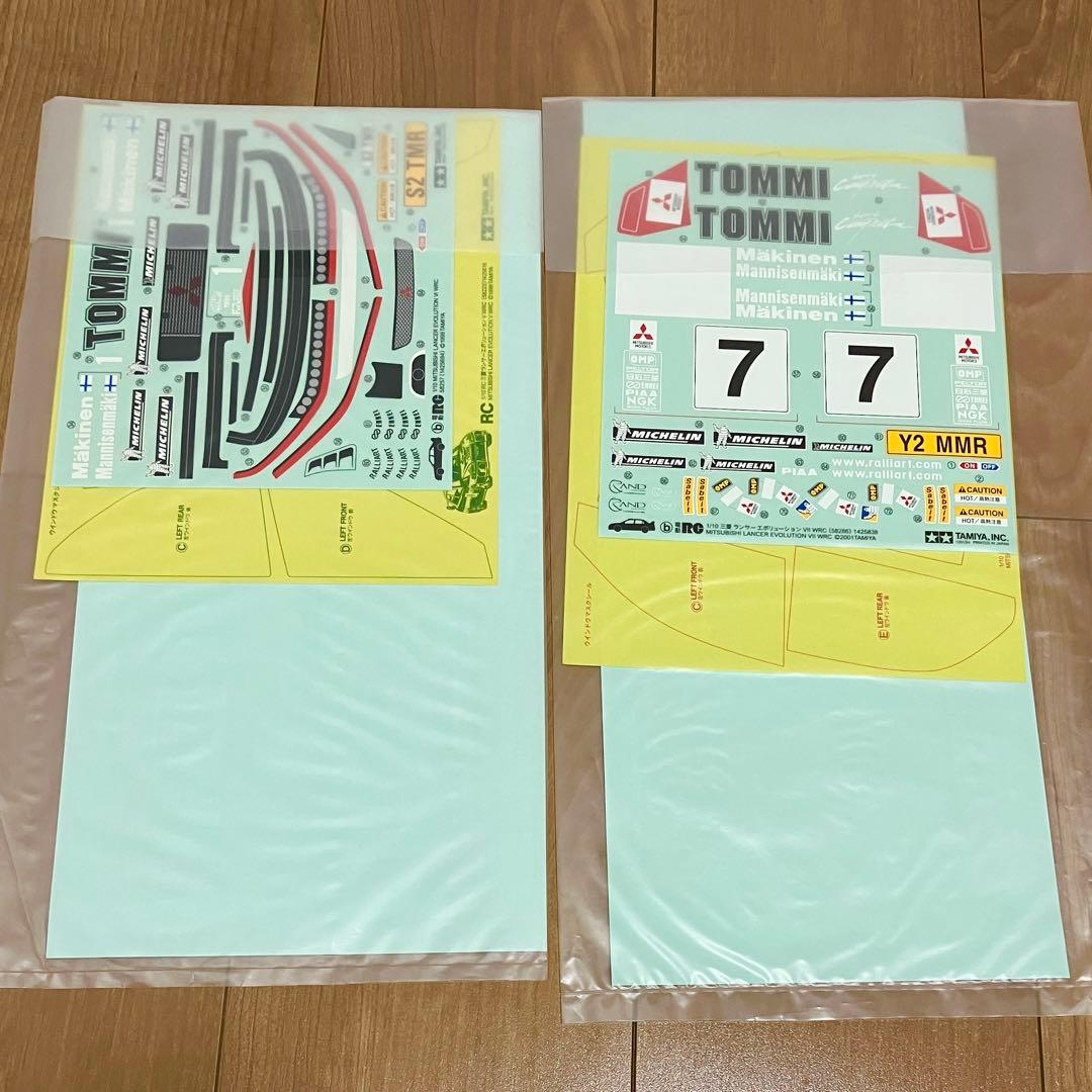 新品 タミヤ RC 三菱 ランエボ6 WRC ステッカー ラリーアート ランサー