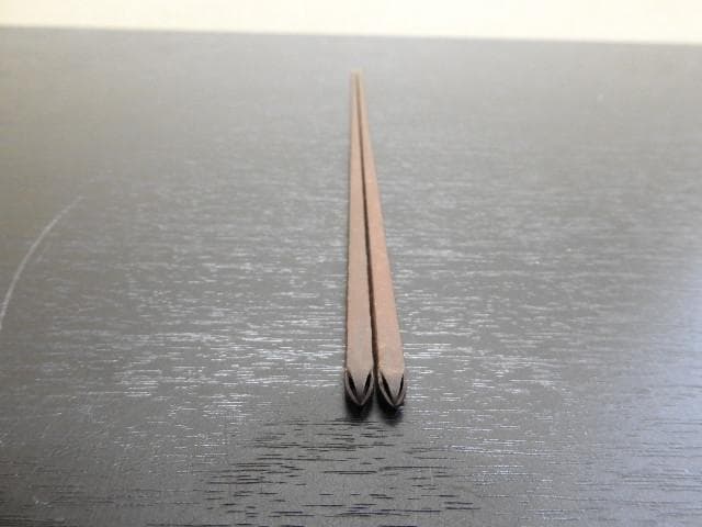 四方張蕾頭火箸　光秋造　共箱　MA317