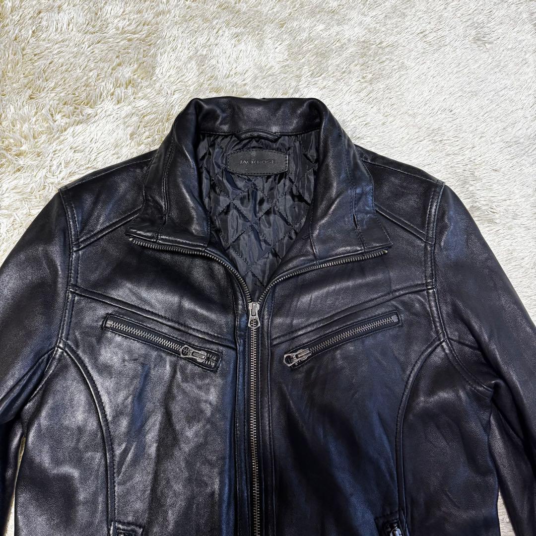ジャックローズ　シングル　ライダースジャケット　キルティング　バイカー　3サイズ