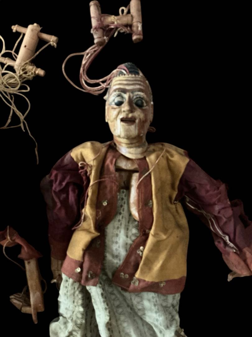 ⭐️激レア⭐️ビルマ人形⭐️伝統的な木製人形のマリオネット⭐️アンティーク‼️ヴィンテージ