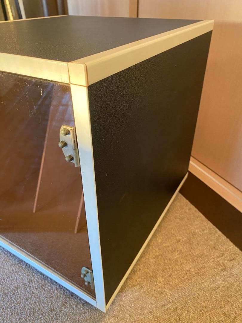 ヴィンテージ　レコードラック　収納棚　昭和レトロ　モダン