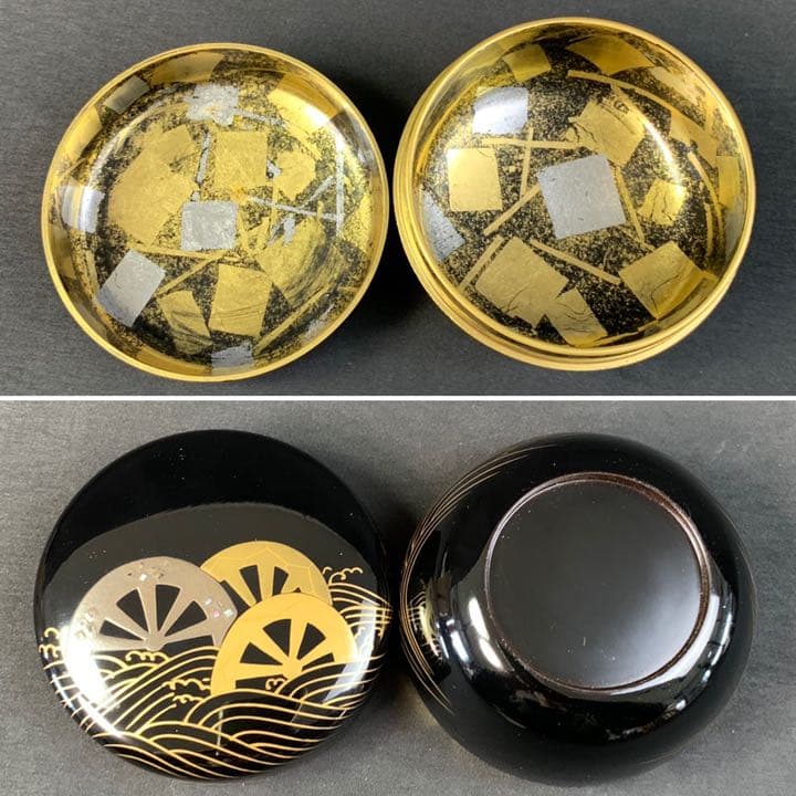 D118 送料無料　平棗　車流　祥鳳　茶道具　茶室　蒔絵