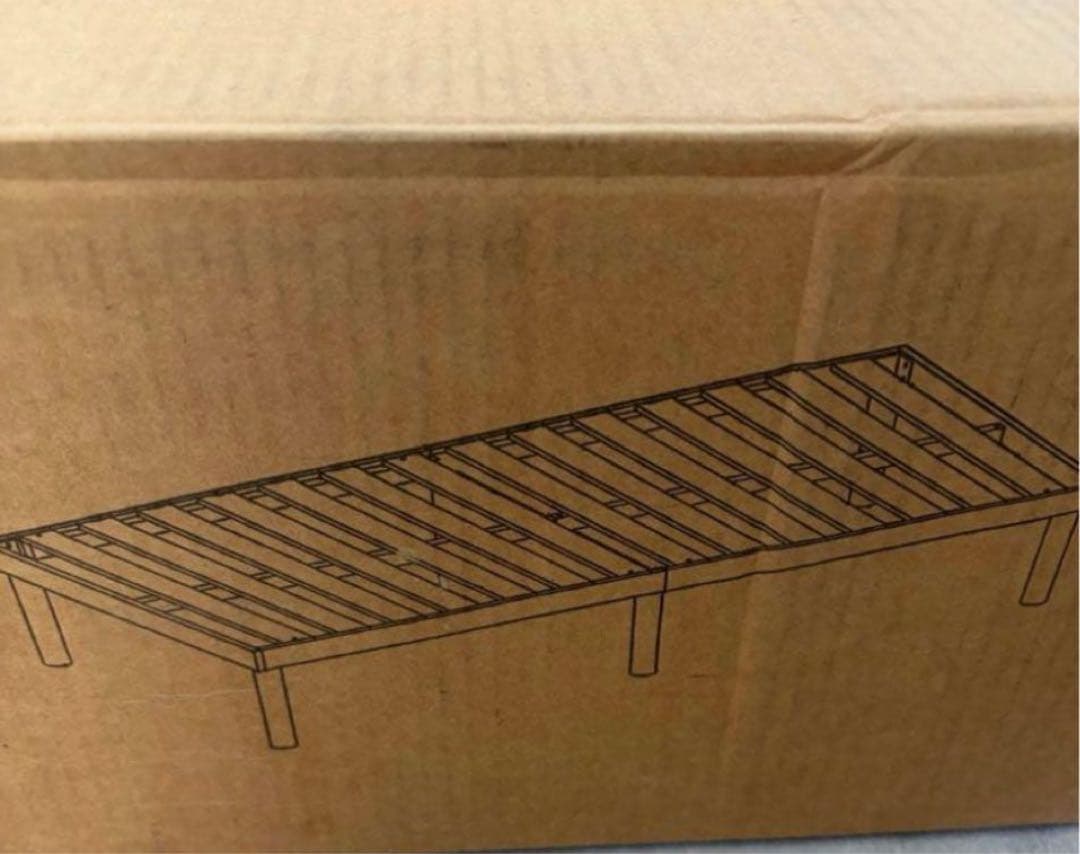 ベッドフレーム シングル すのこ 天然無垢パイン 3段階高さ調節