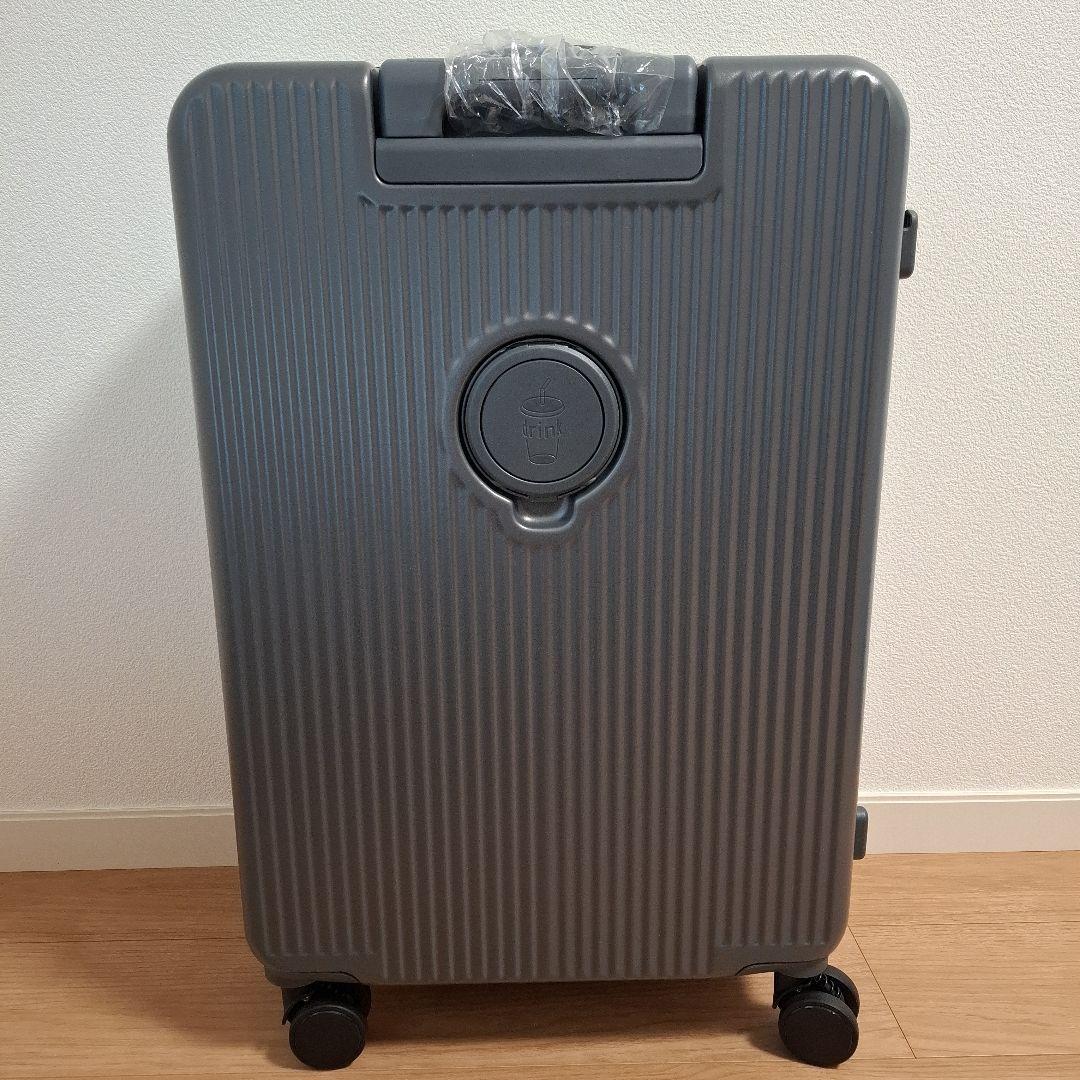 スーツケース 拡張型 フロントオープン ストッパー付き キャリーケース