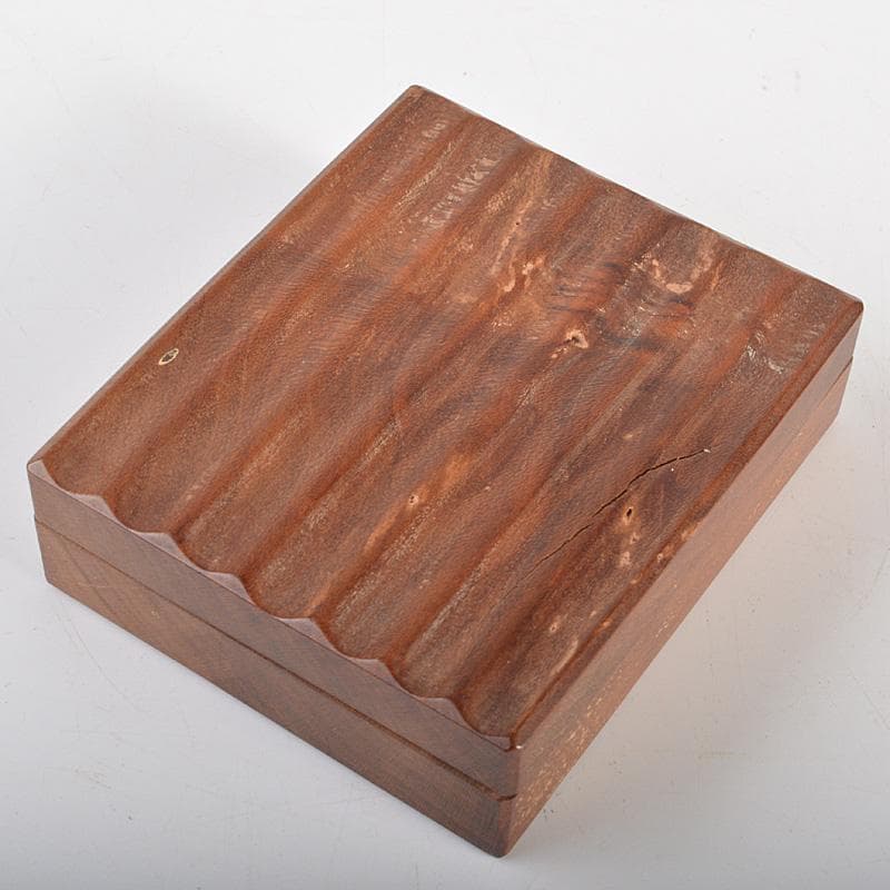 茶道具　内黒漆　桑　香合　時代箱　V　R6889