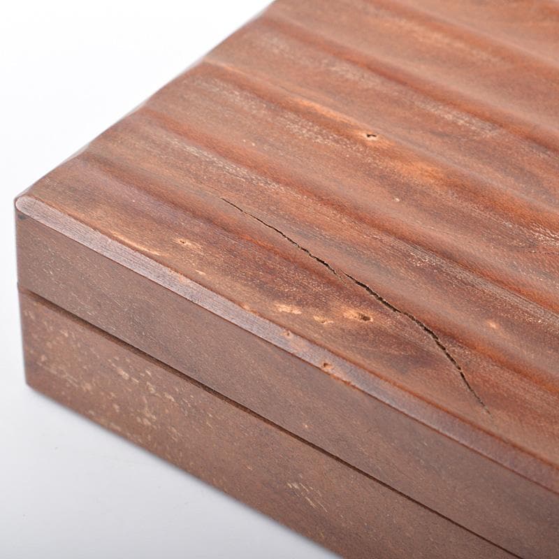 茶道具　内黒漆　桑　香合　時代箱　V　R6889