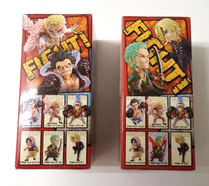 ワンピース ワールドコレクタブルフィギュア FIGHT 2種 ルフィ ゾロ