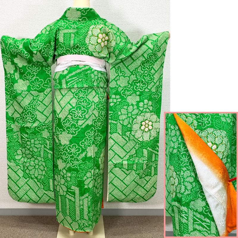 404z62, 409u4☆振袖 小柄な方にも 総絞り 金駒刺繍 成人式☆美品