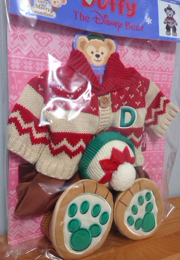 ダッフィー&シェリーメイ☆コスチュームセット☆ベリーメリースノウタイム2015