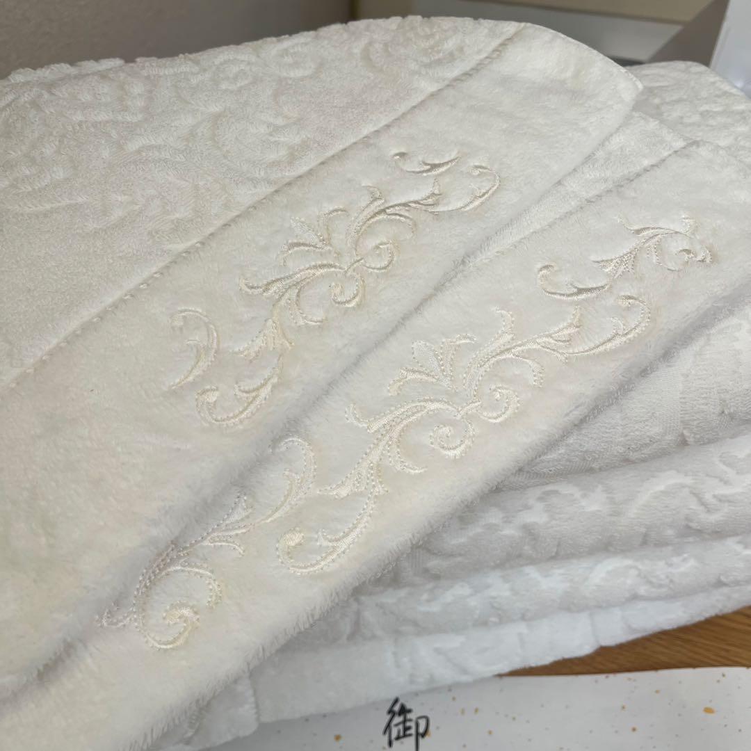 高級 御白金浴巾 バスタオル 4枚セット 小原 訳あり 今治 高級大判バスタオル