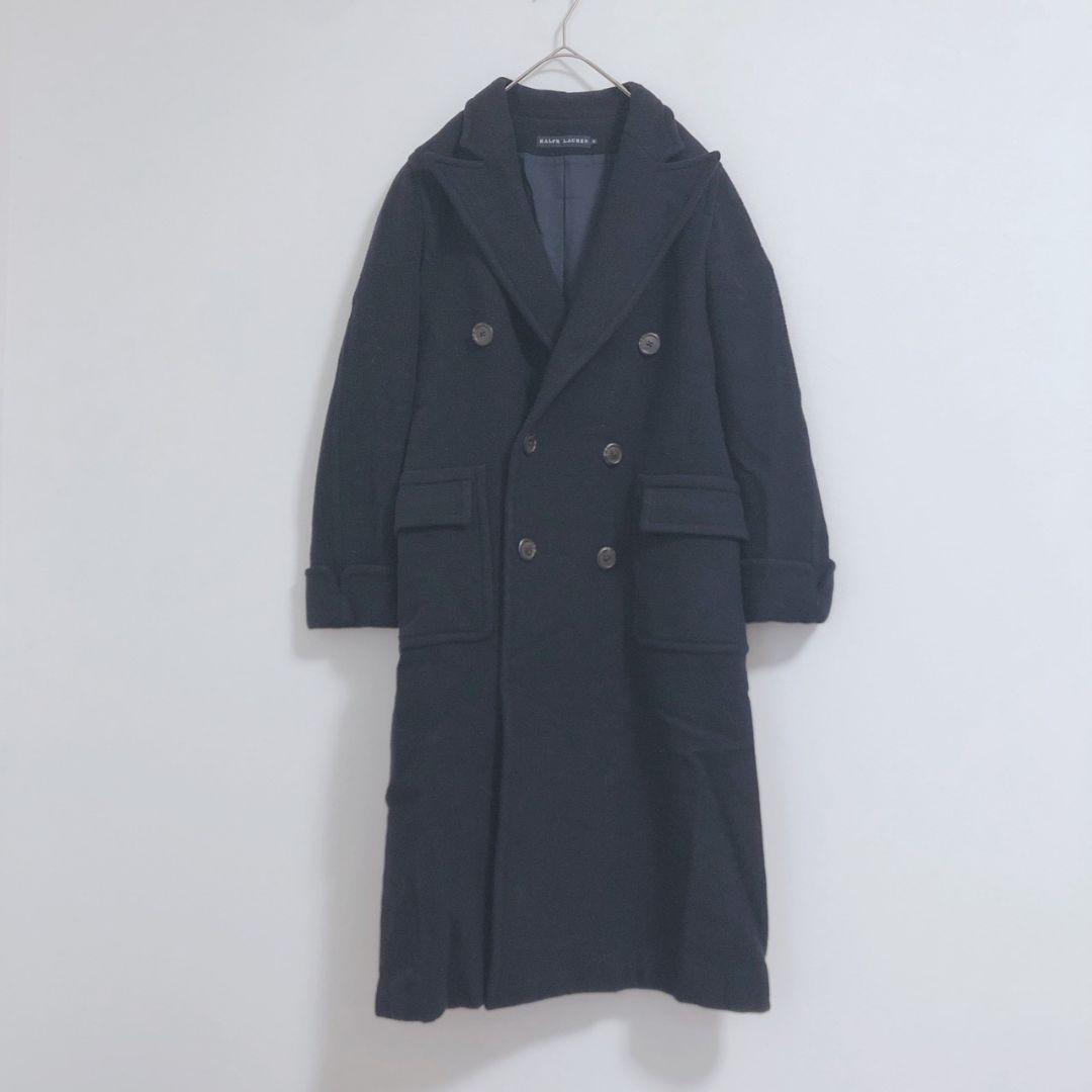 ラルフローレン　チェスターコート　ウール／アンゴラ／カシミヤ　後ろスリット　М