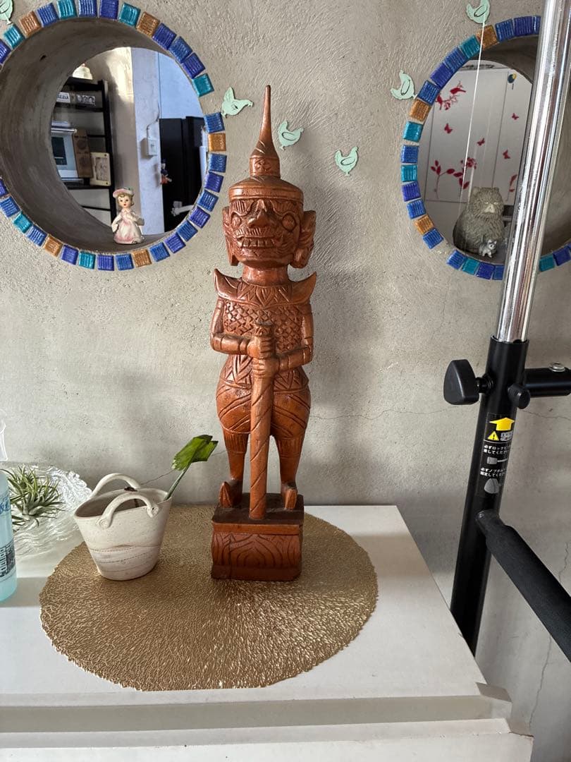 タイ雑貨　木彫り　魔除け　珍しいお品