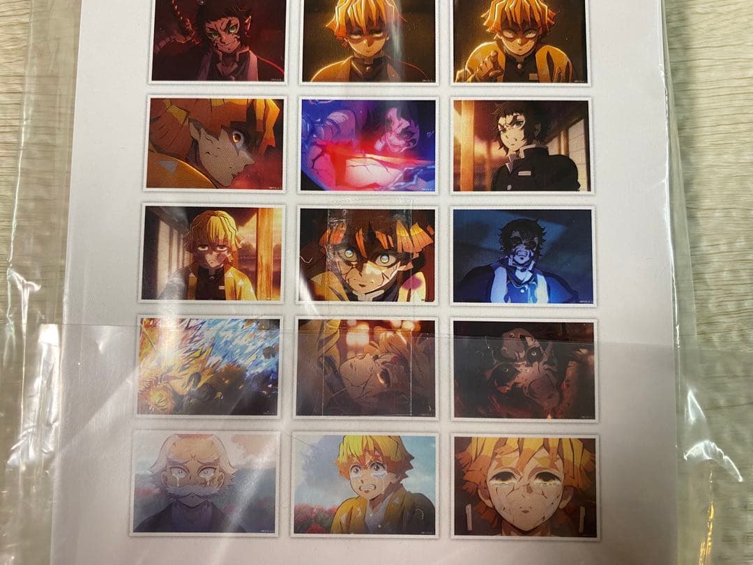 6冊セット　新品未開封　場面写ブロマイドくじ　鬼滅の刃　無限城編　善逸　獪岳