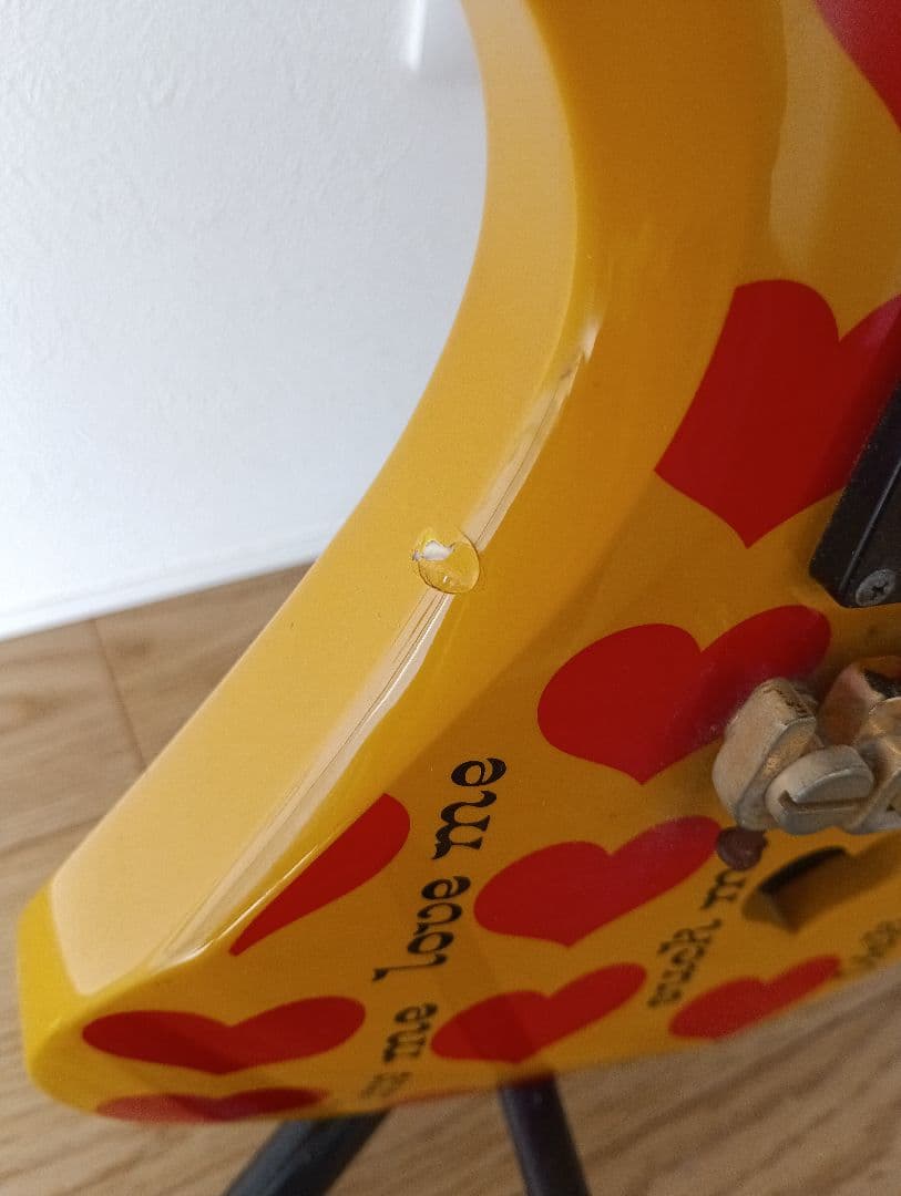 BURNY FERNANDES イエローハートYH-JR　hide アンプ内蔵