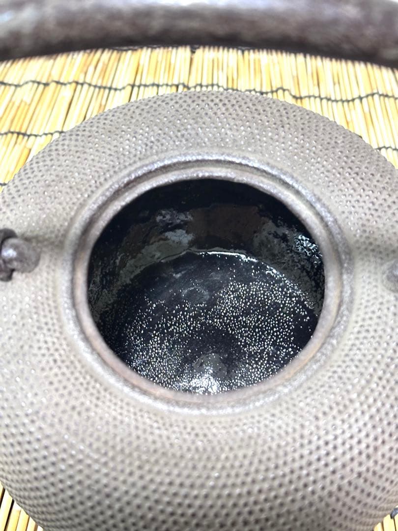 未使用品　南部釜師匠　清光堂　佐藤清光造　１５型アラレ　はなこ様売約済み