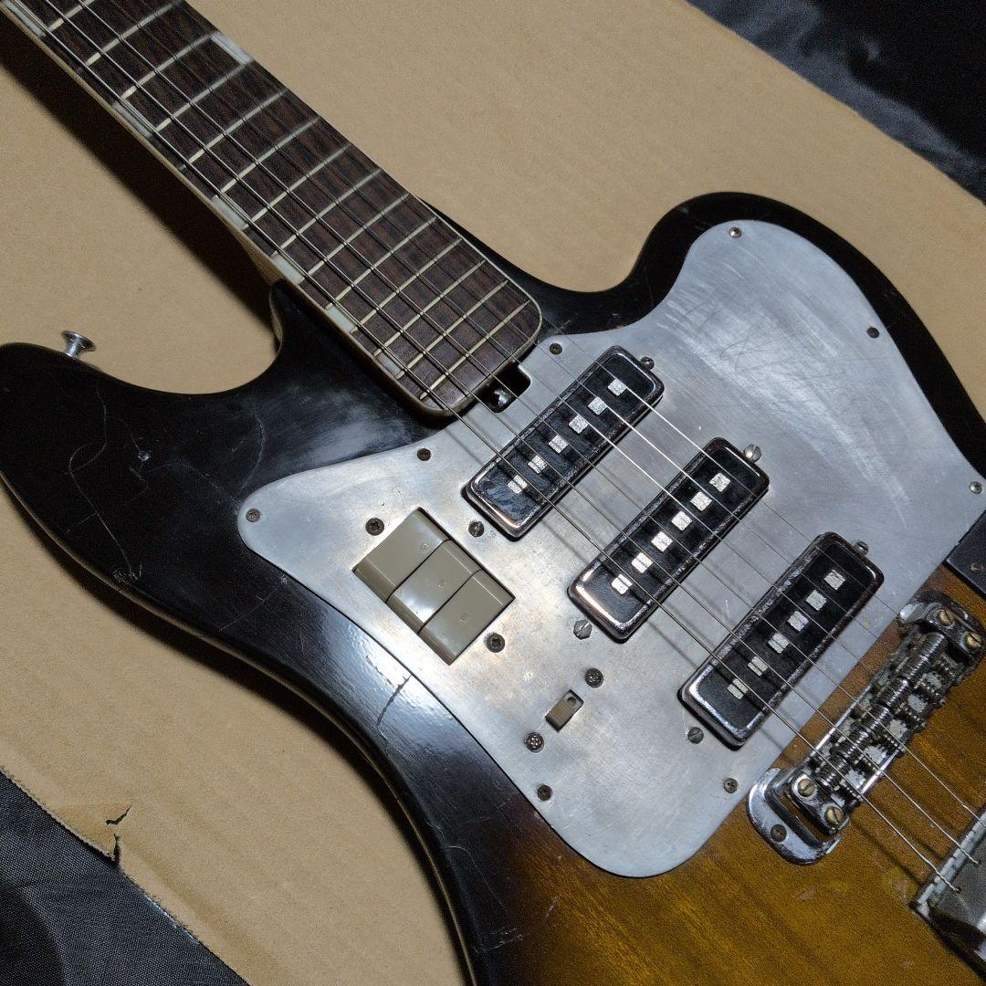 年末年始セール!Teisco ビザールギター!! サンバーストTG64!!おまけ