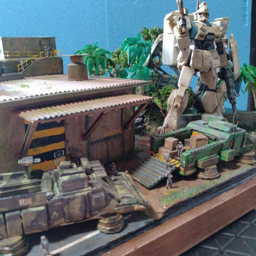 「危険地帯」ガンプラ完成品ジオラマ